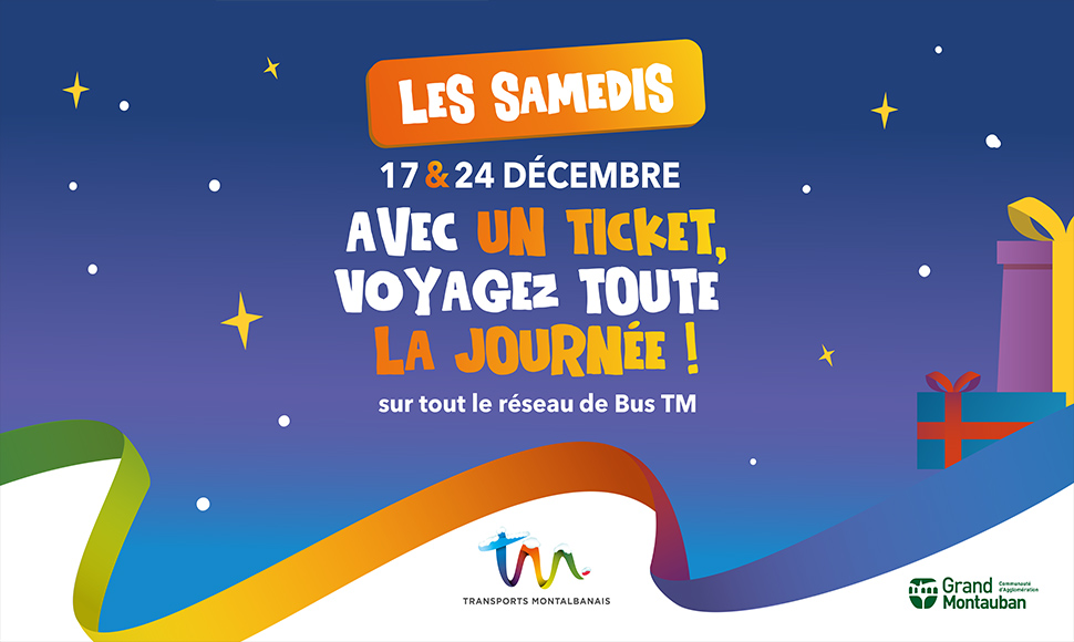 Les 17 et 24 décembre avec un ticket, voyagez toute la journée