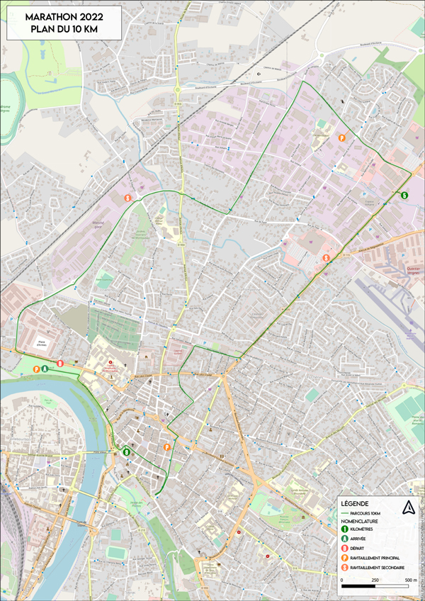 Parcours du 10km 2022 Parcours du 10km 2022